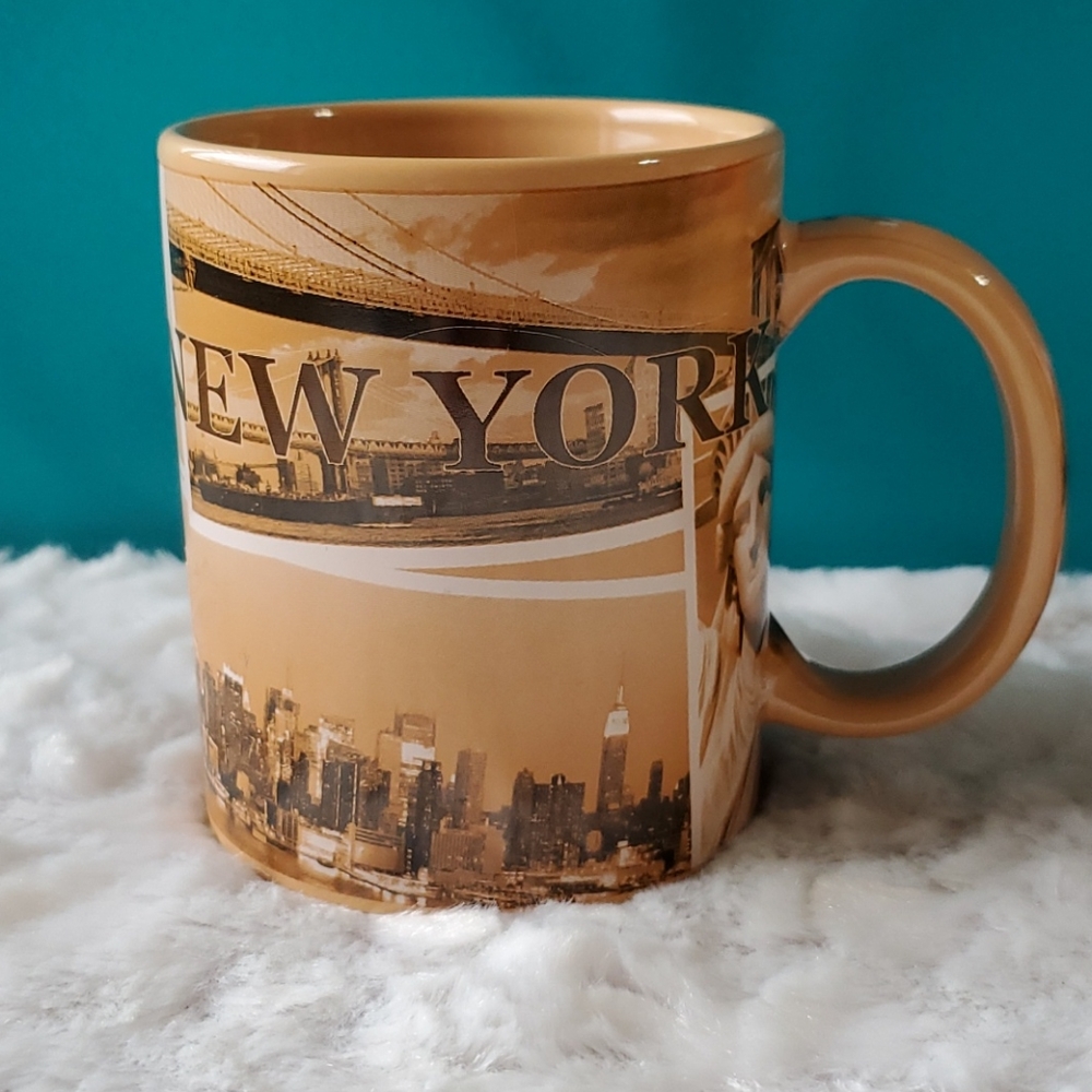 NEW YORK skyline city sights attractions themed coffee mug picture graphics